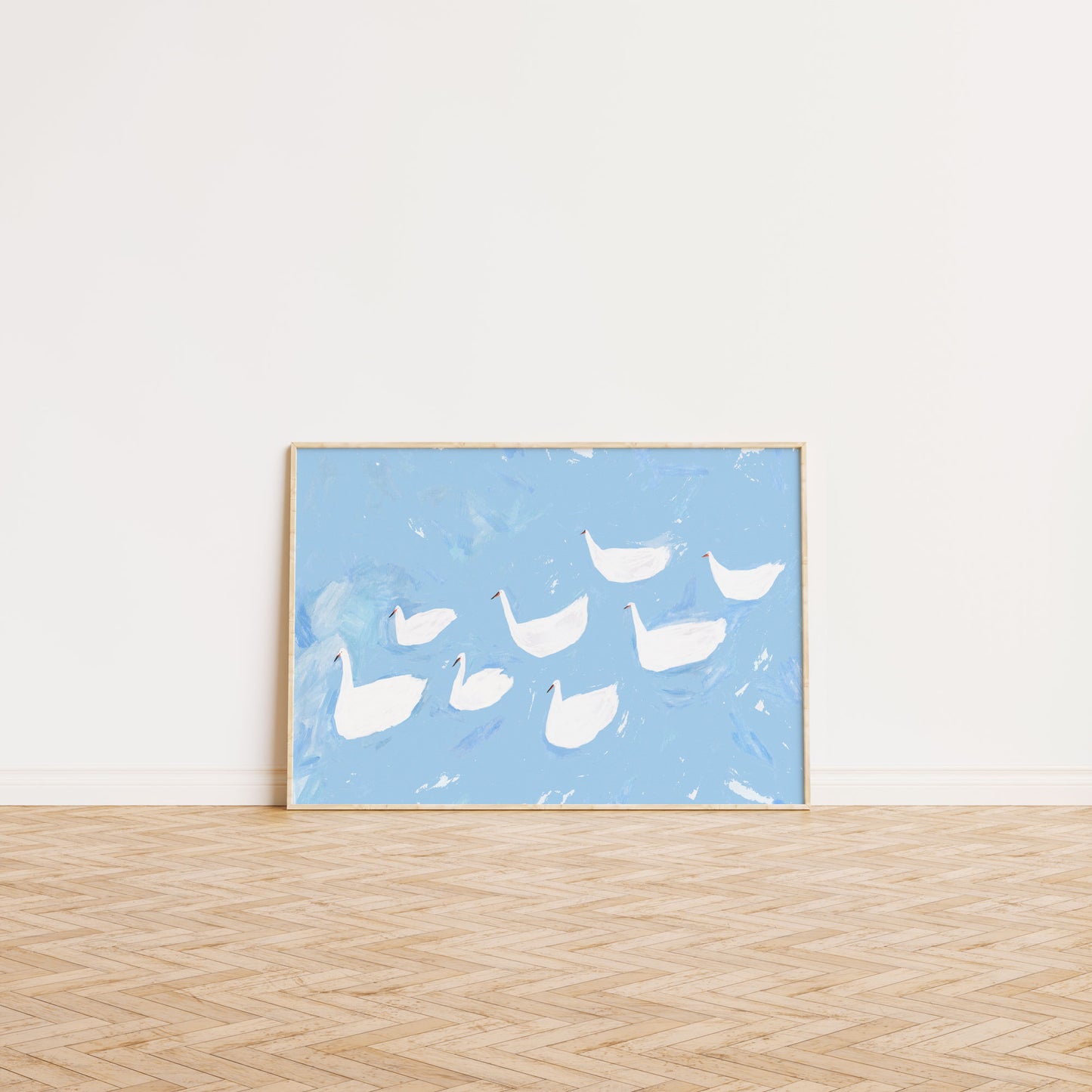 Delicate Swans Art Print image 2