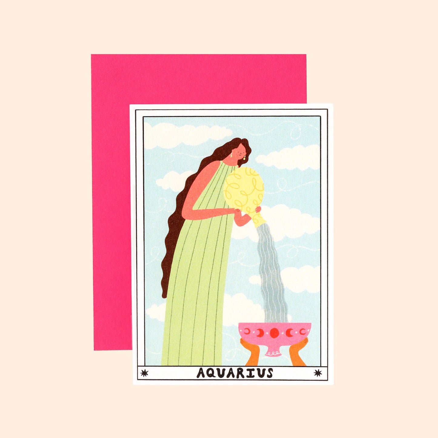 Tarot Aquarius Birthday Card image 2