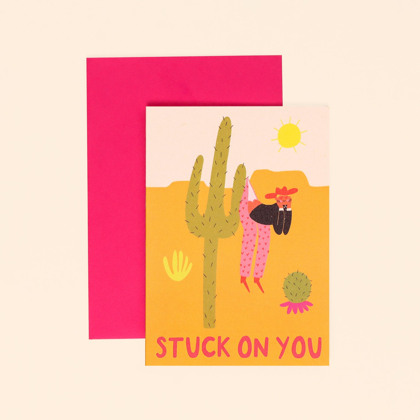 Stuck On You Love Card image 0