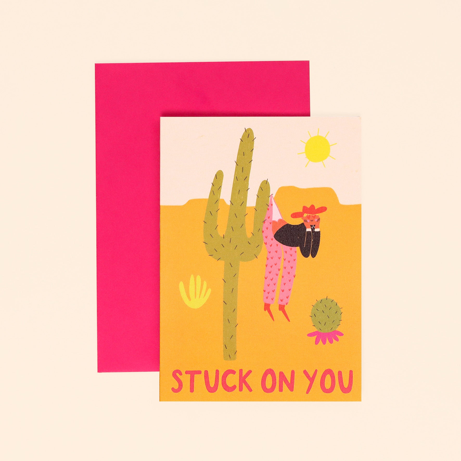 Stuck On You Love Card image 0