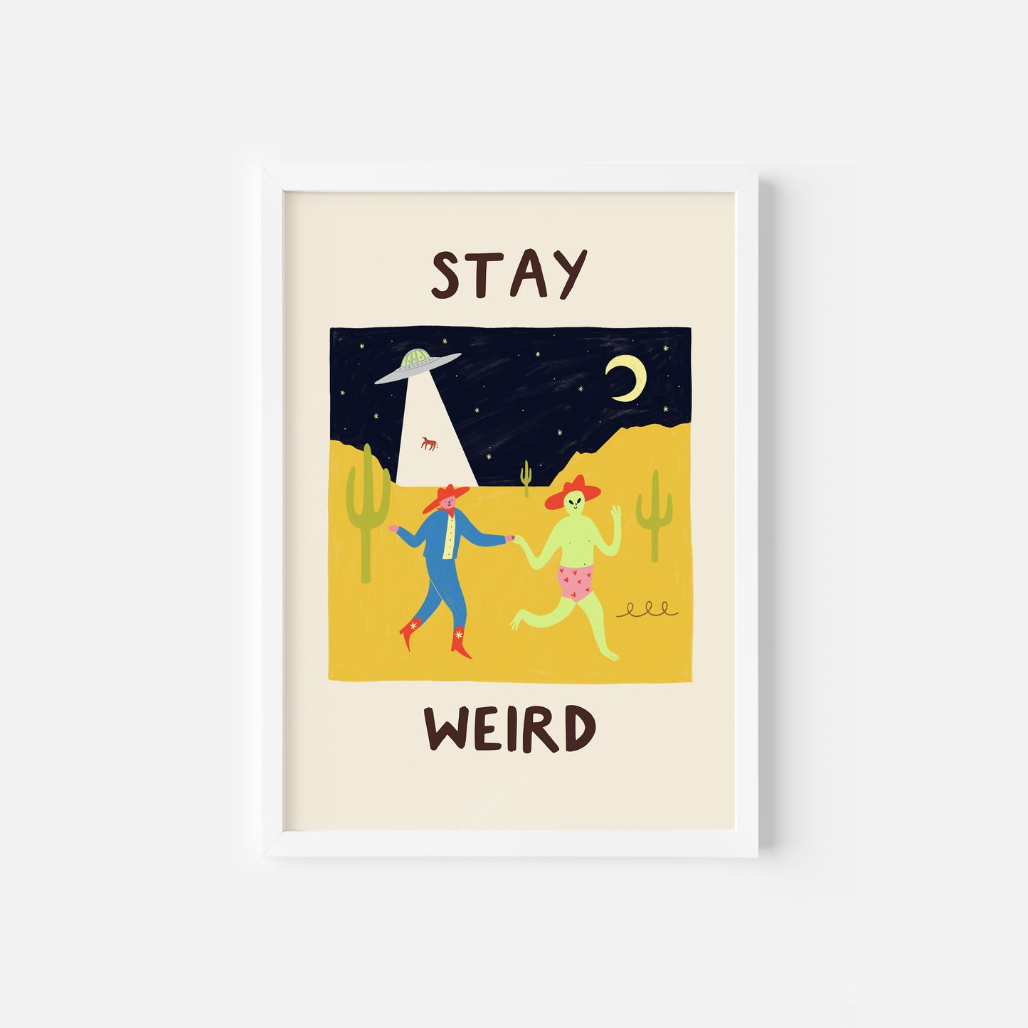 Stay Weird Art Print image 1