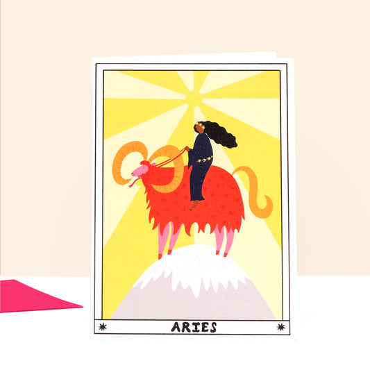 Tarot Aries Birthday Card image 0