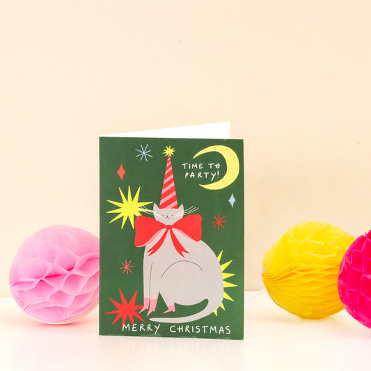 Time To Party Christmas Card image 0