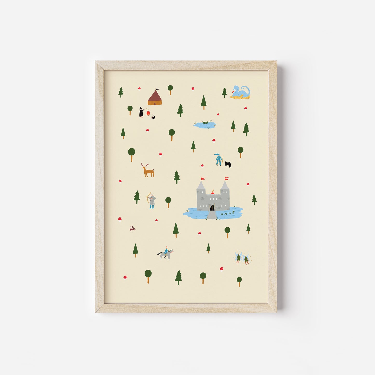 Medieval Enchanted Forest Art Print image 7