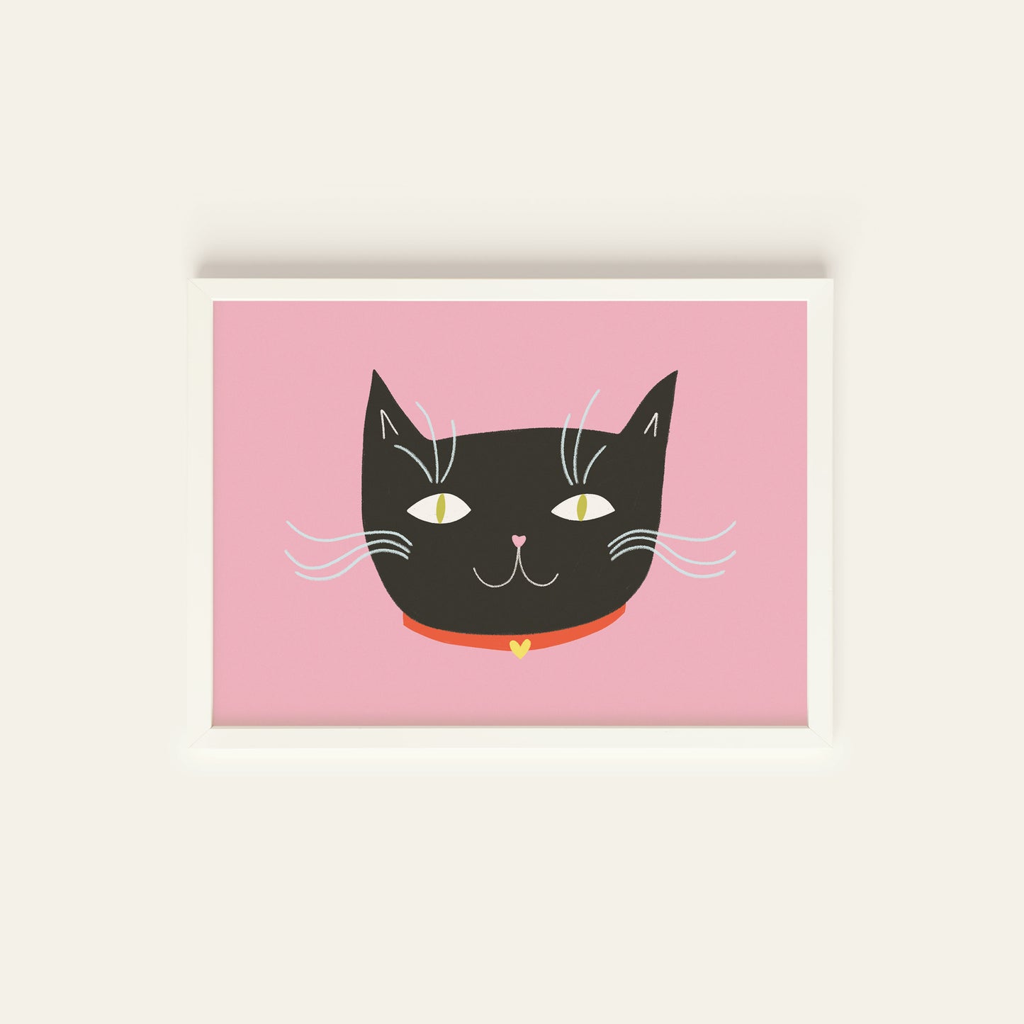 Black Cat Postcard Print image 1