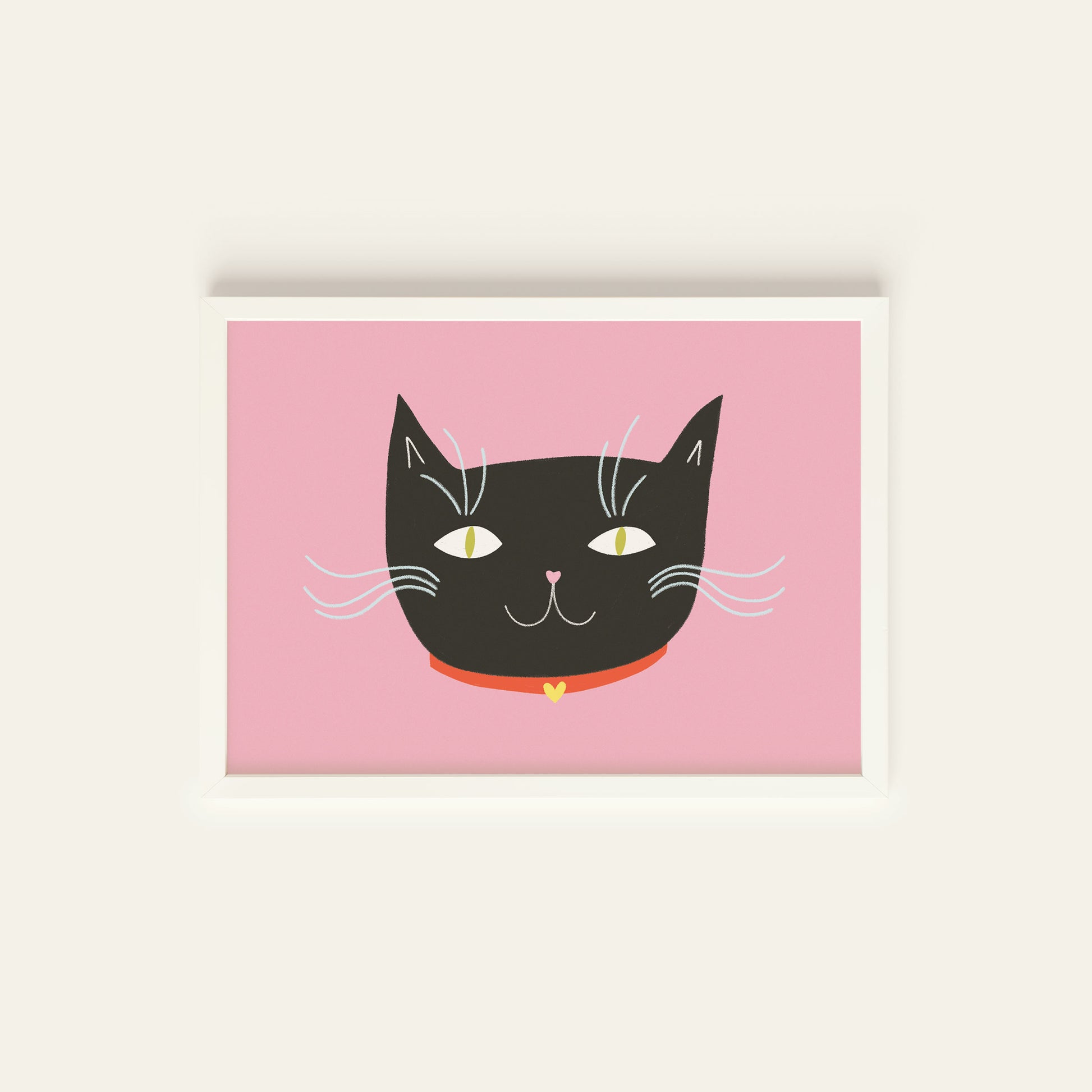 Black Cat Postcard Print image 1