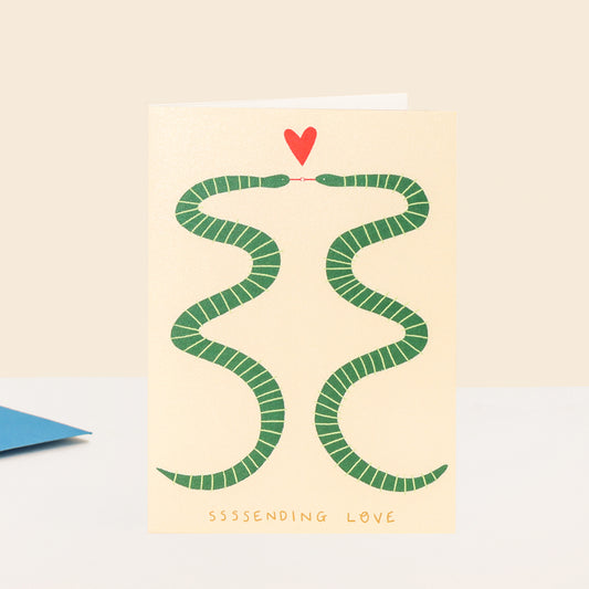 Sssending Love Snakes Card image 0