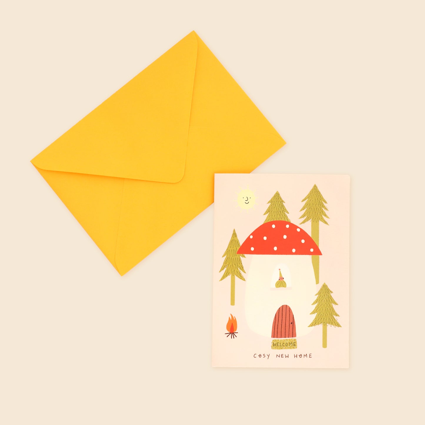 Toadstool Cosy New Home Card image 2