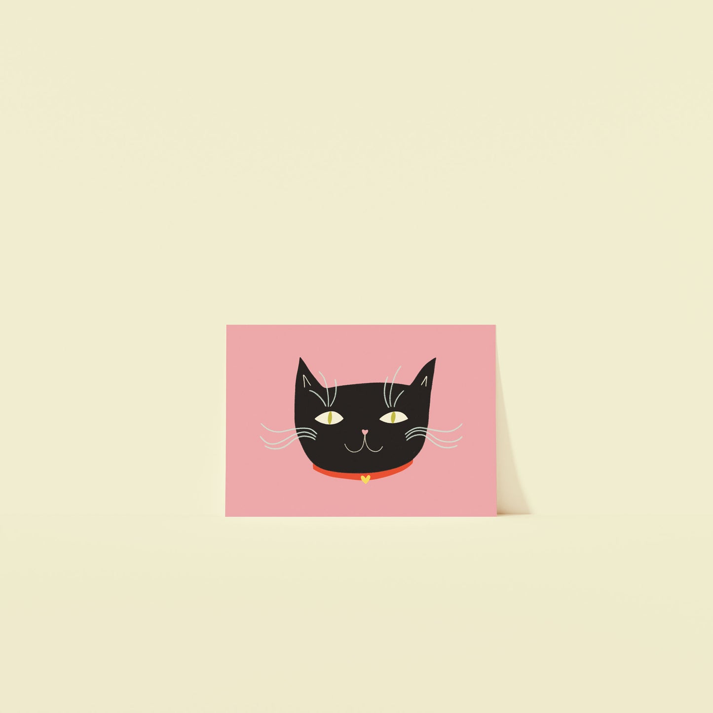 Black Cat Postcard Print image 0