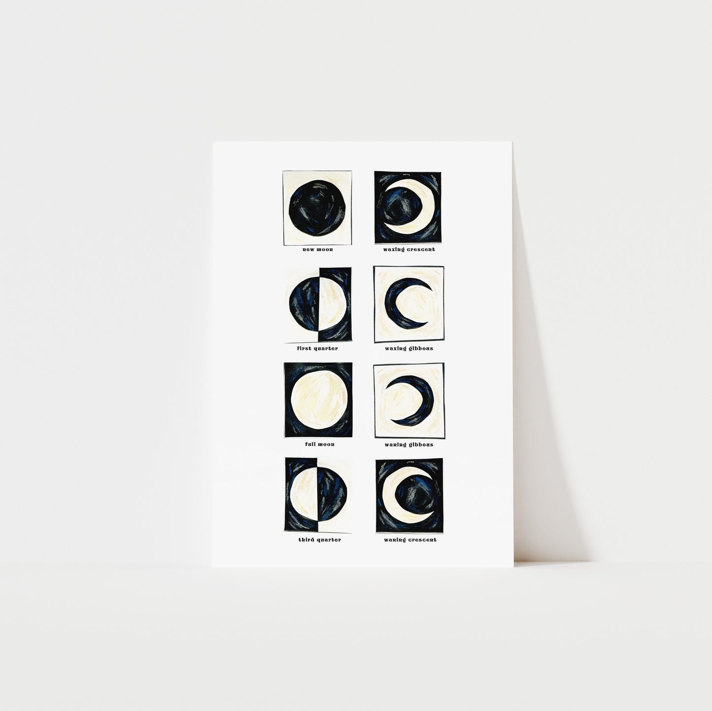 Moon Phases Art Print image 0