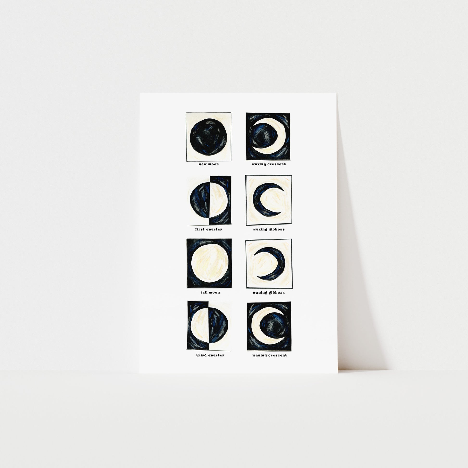 Moon Phases Art Print image 0
