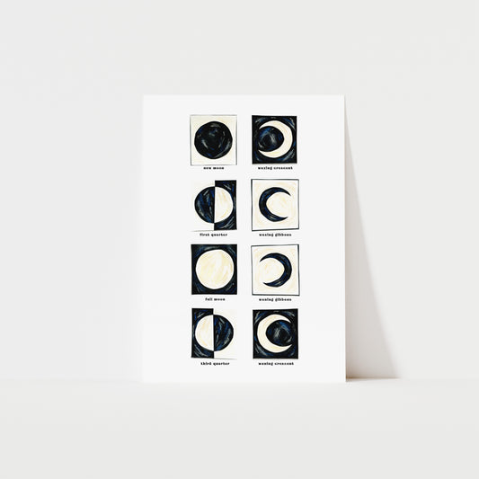 Moon Phases Art Print image 0