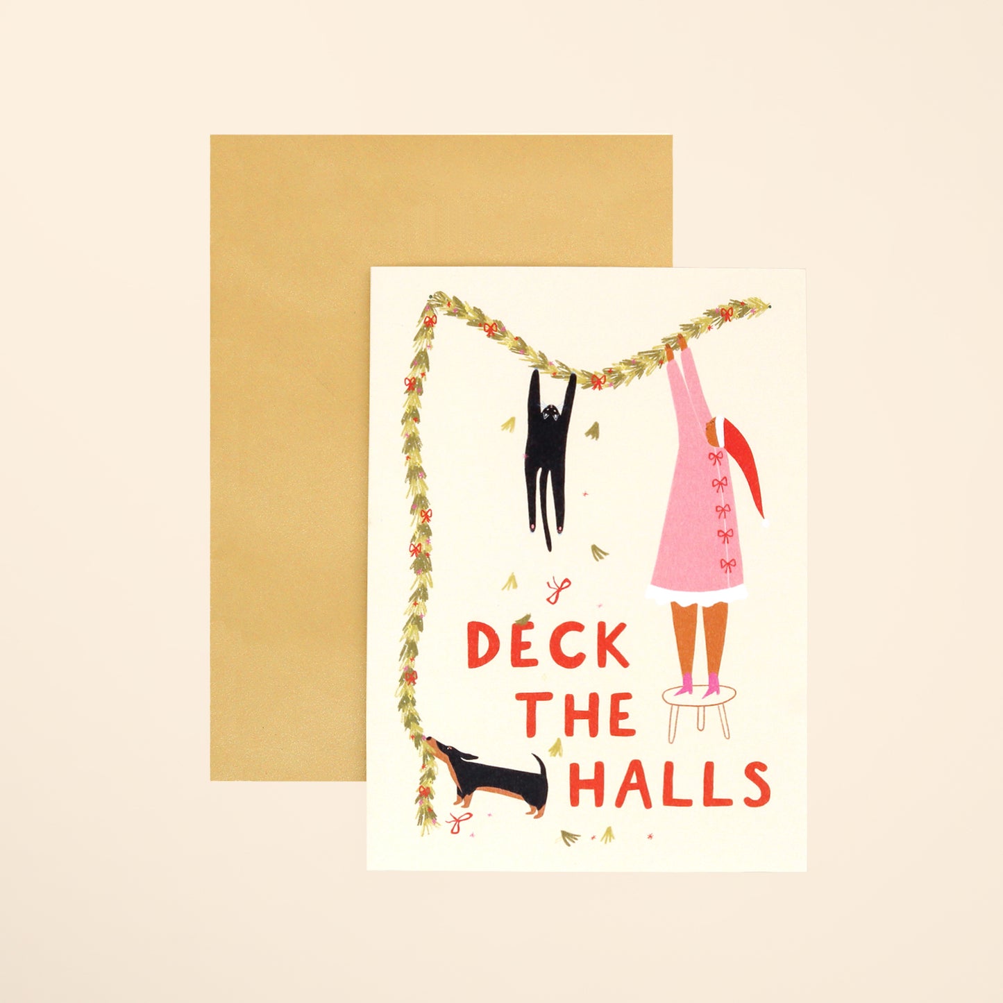 Deck The Halls Christmas Card image 1