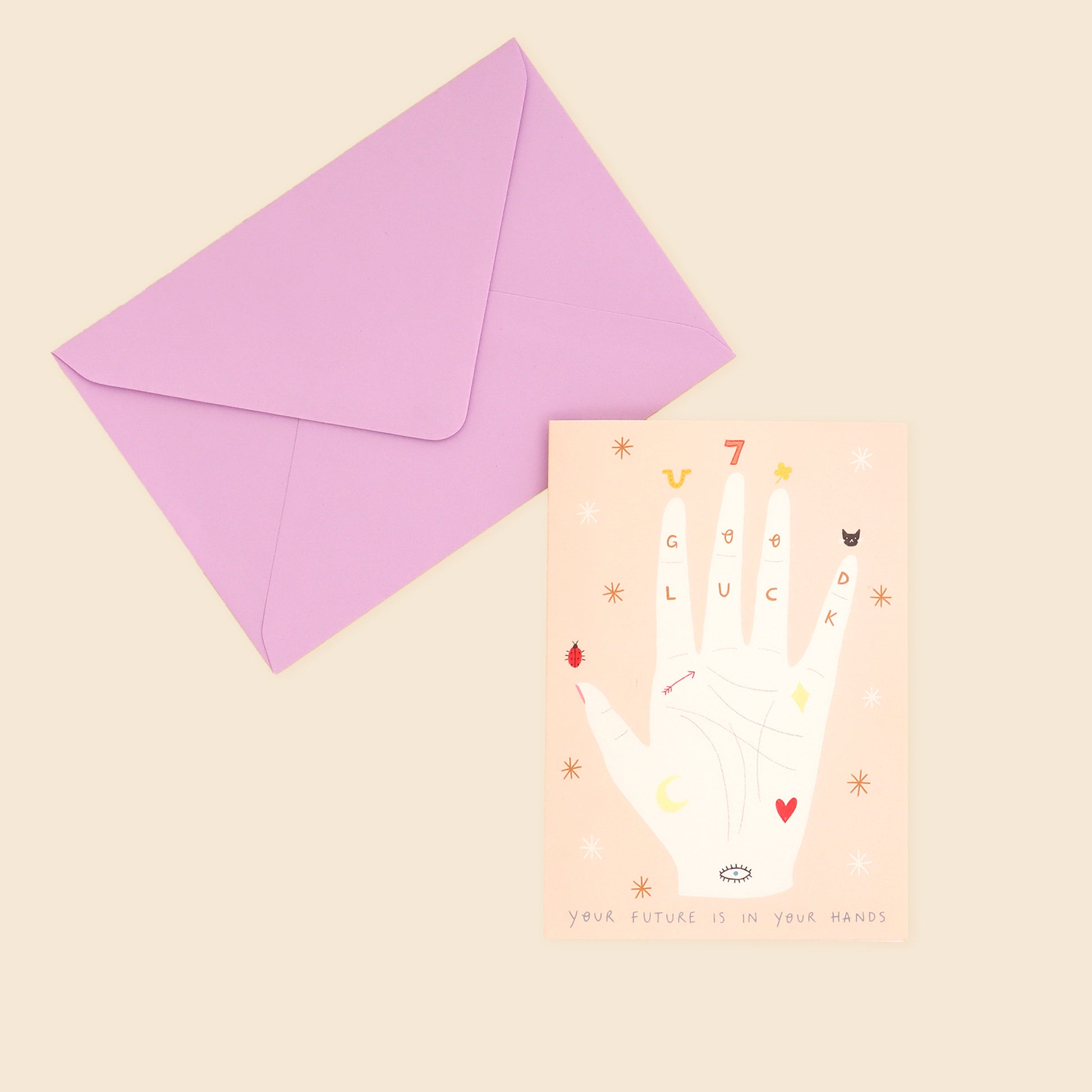 Palmistry Good Luck Card image 2