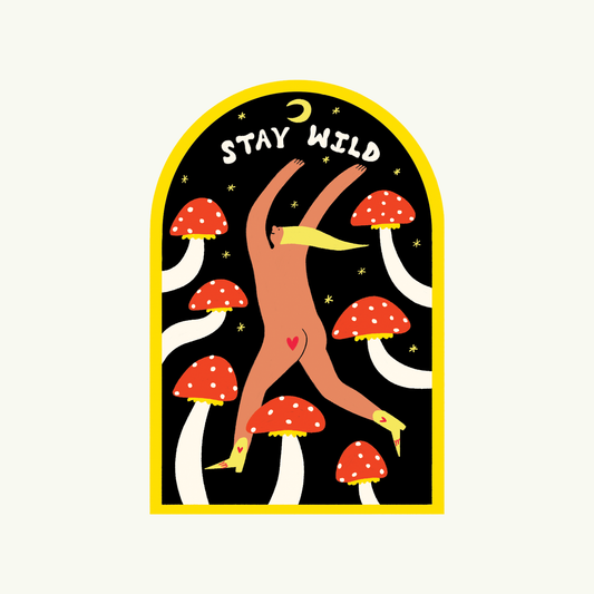 Mushroom Stay Wild Sticker image 0