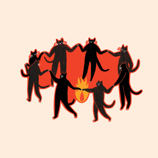 Culty Cats Sticker image 0