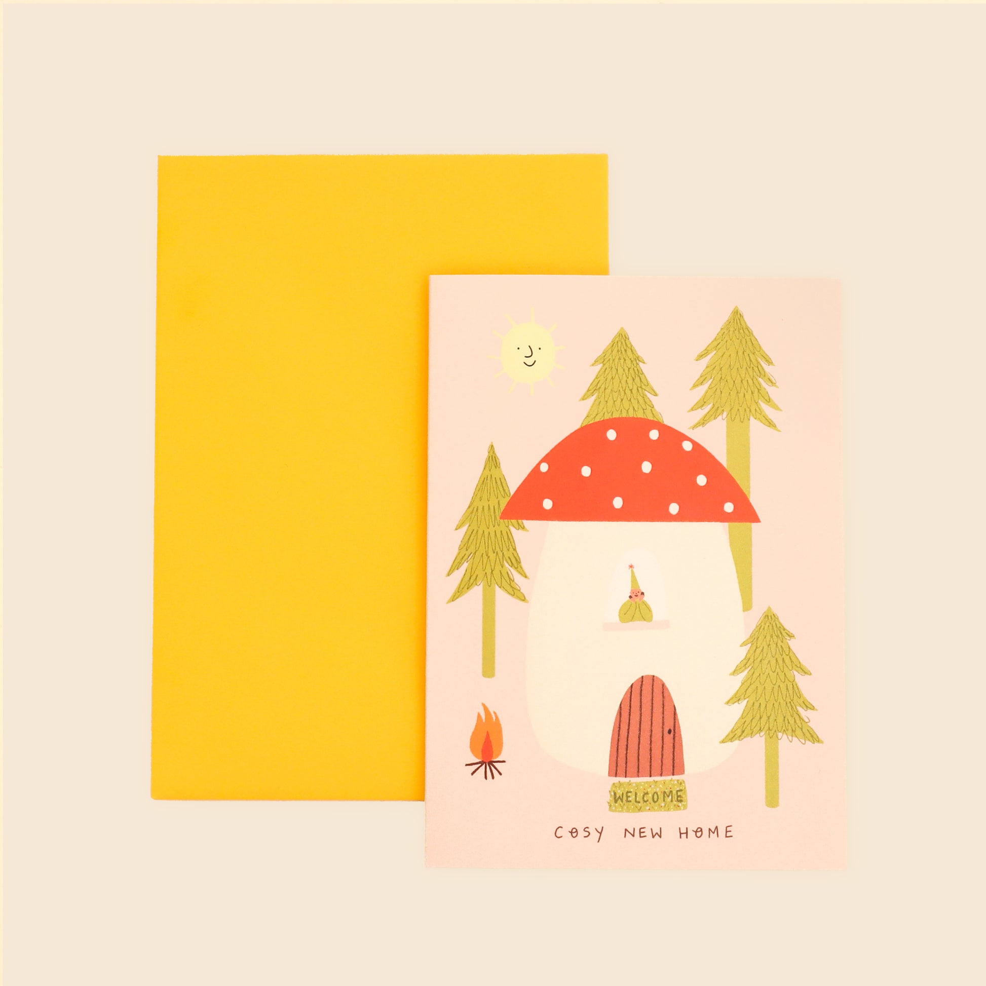 Toadstool Cosy New Home Card image 1