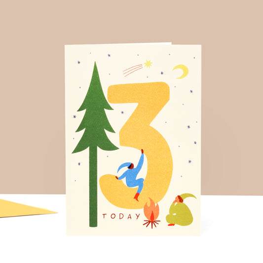 Age 3 Birthday Card image 0