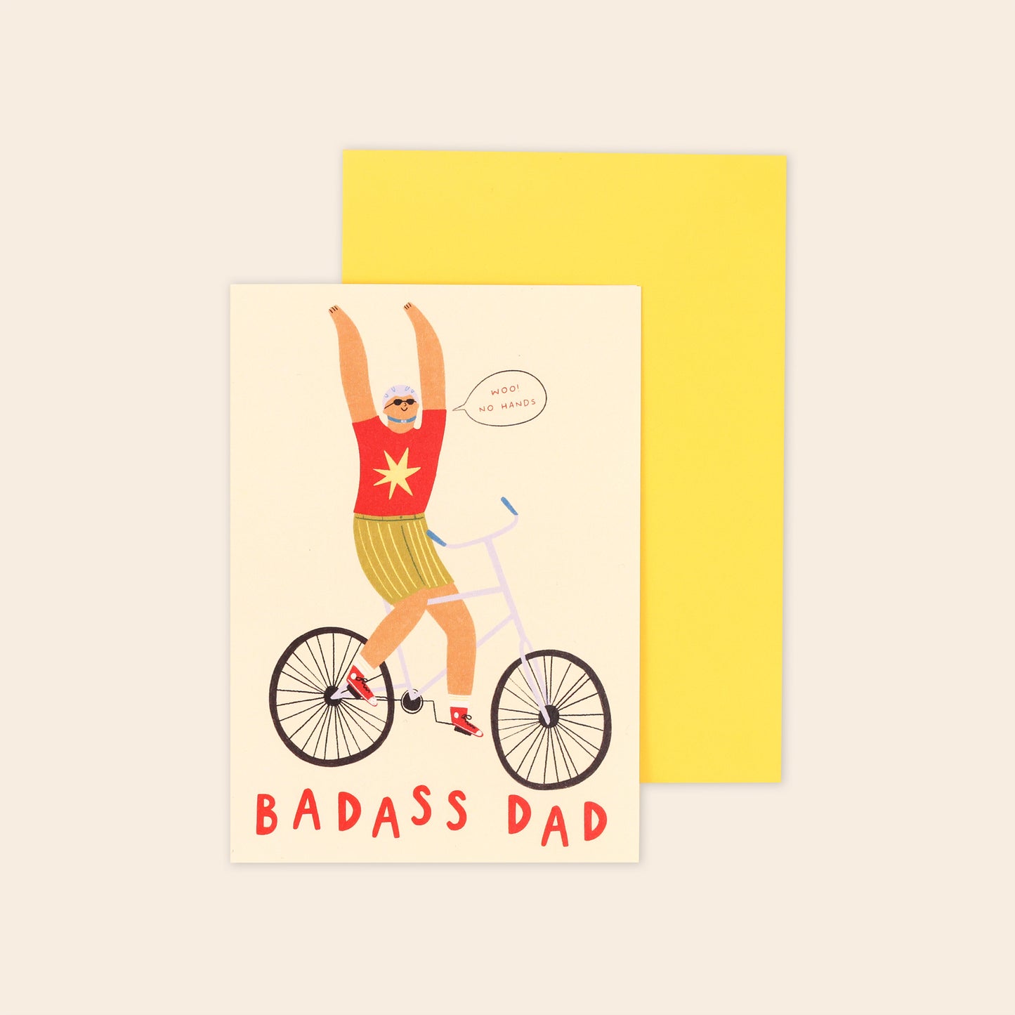 Badass Cyclist Dad Card