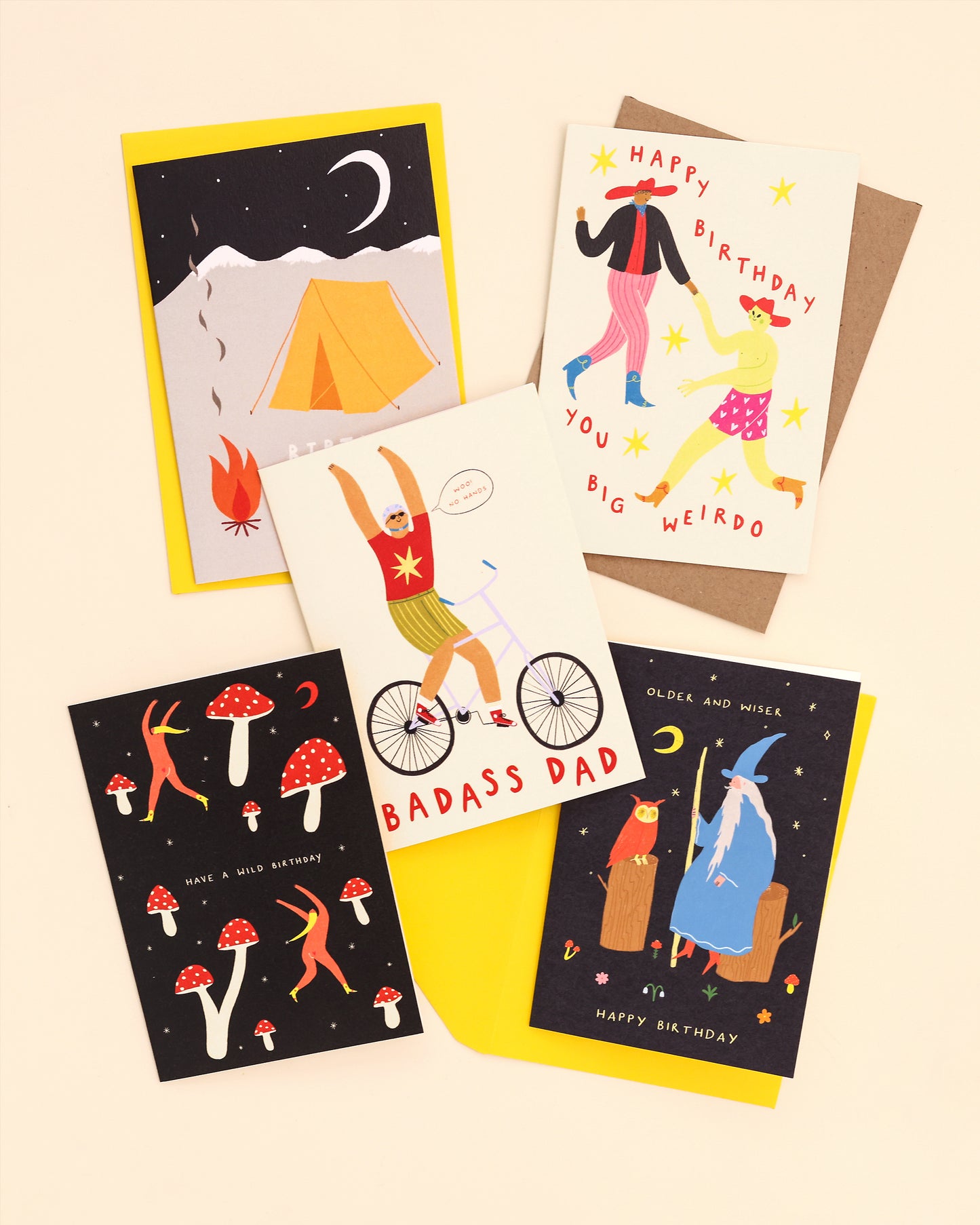 Badass Cyclist Dad Card