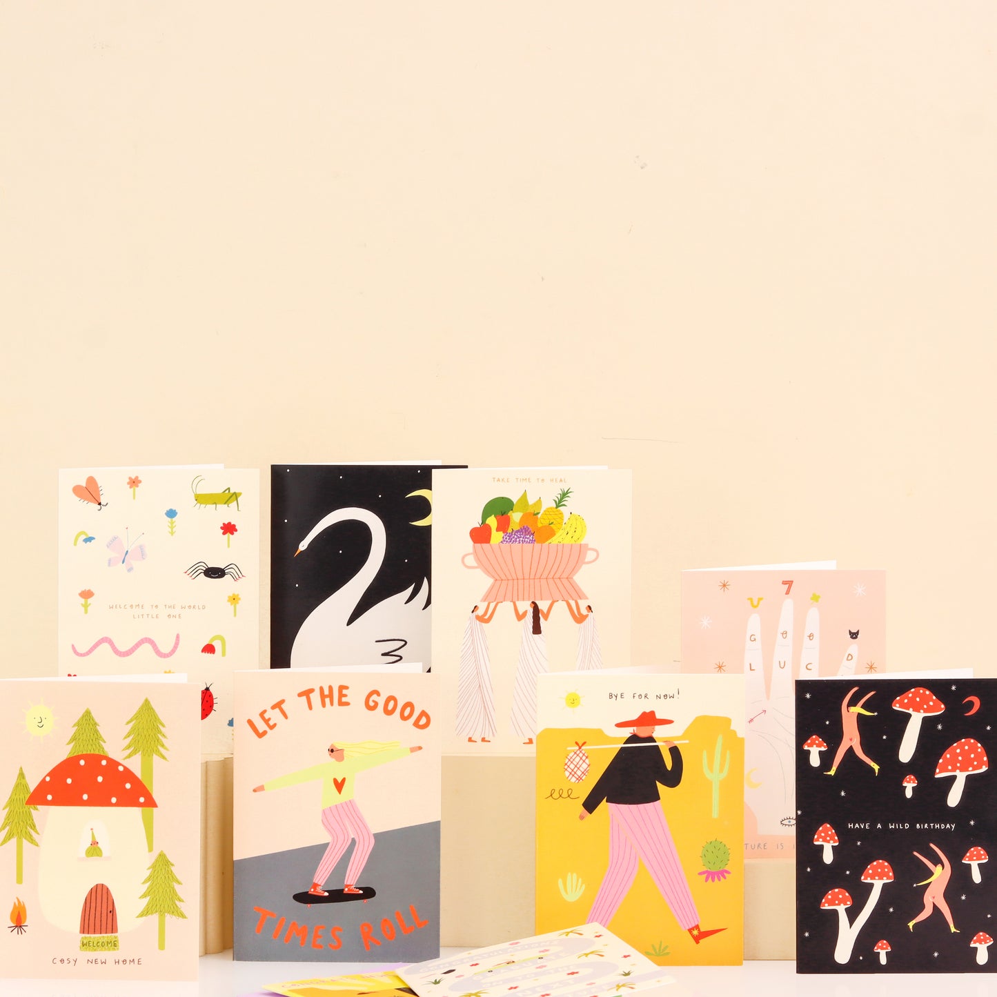 Toadstool Cosy New Home Card