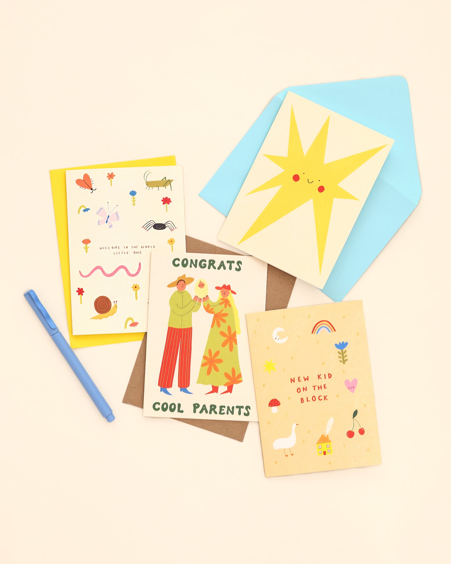New Kid On The Block Baby Card