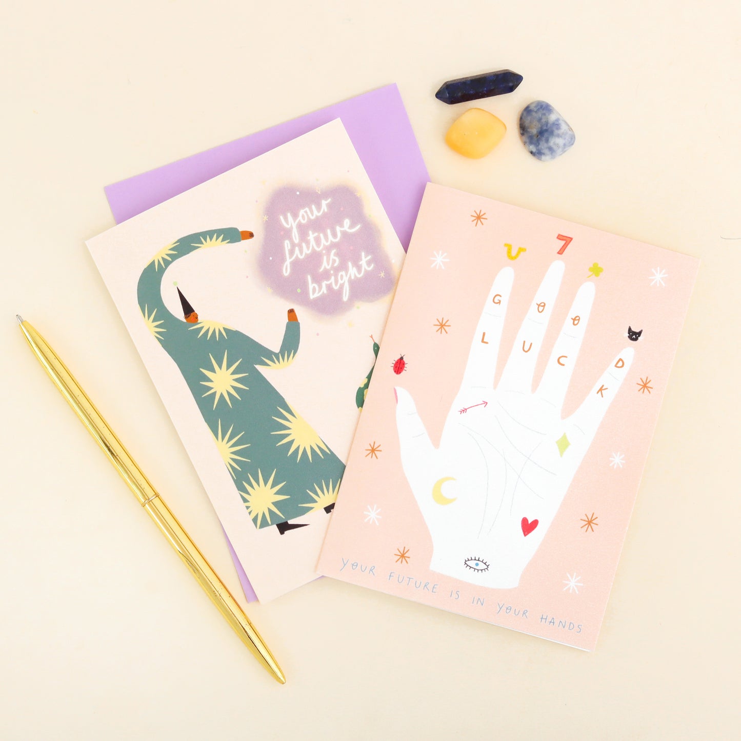 Palmistry Good Luck Card