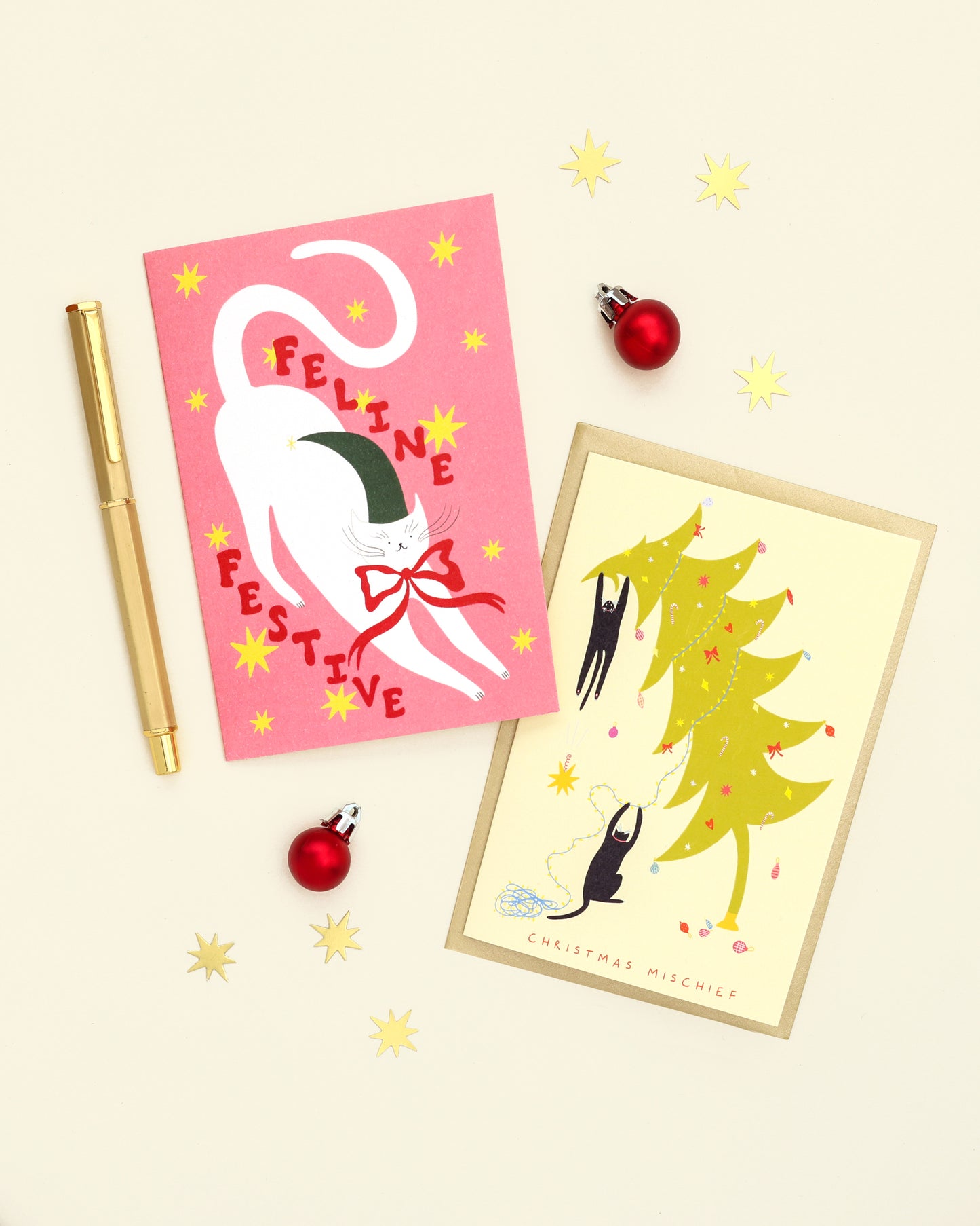 Feline Festive Christmas Card