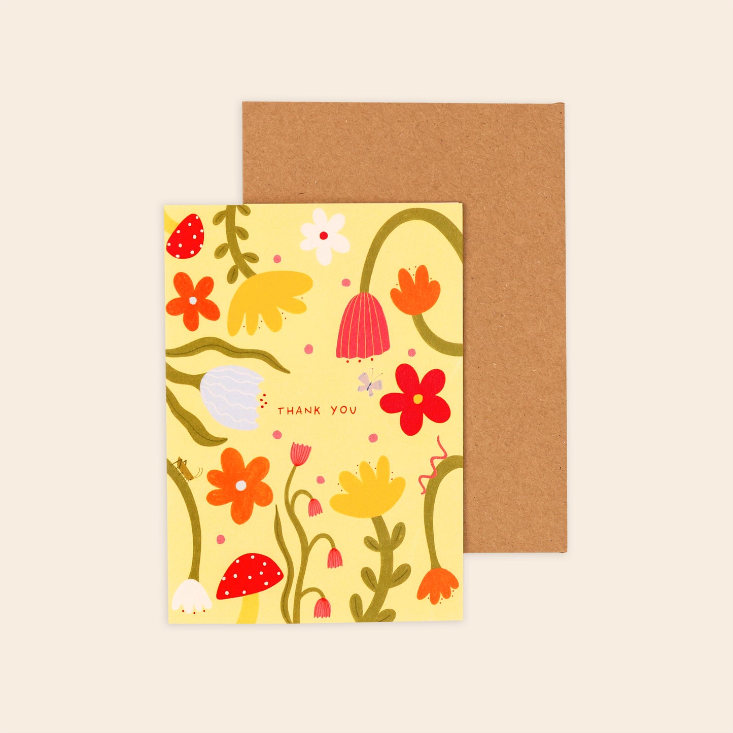 Floral Thank You Card
