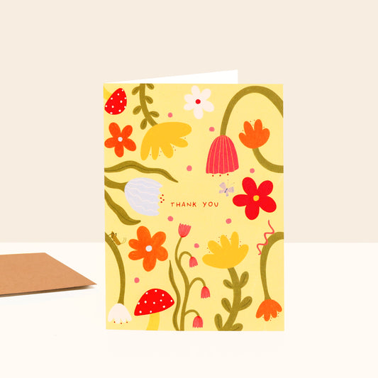 Floral Thank You Card