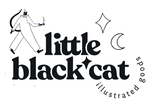 Little Black Cat Illustrated Goods