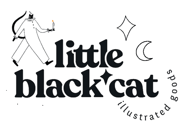Little Black Cat Illustrated Goods
