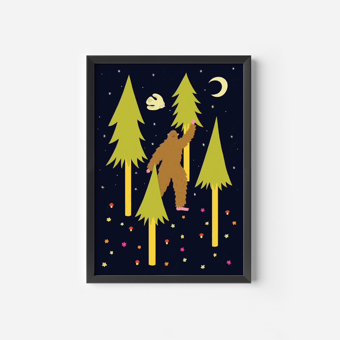 Folky Bigfoot Art Print image 2