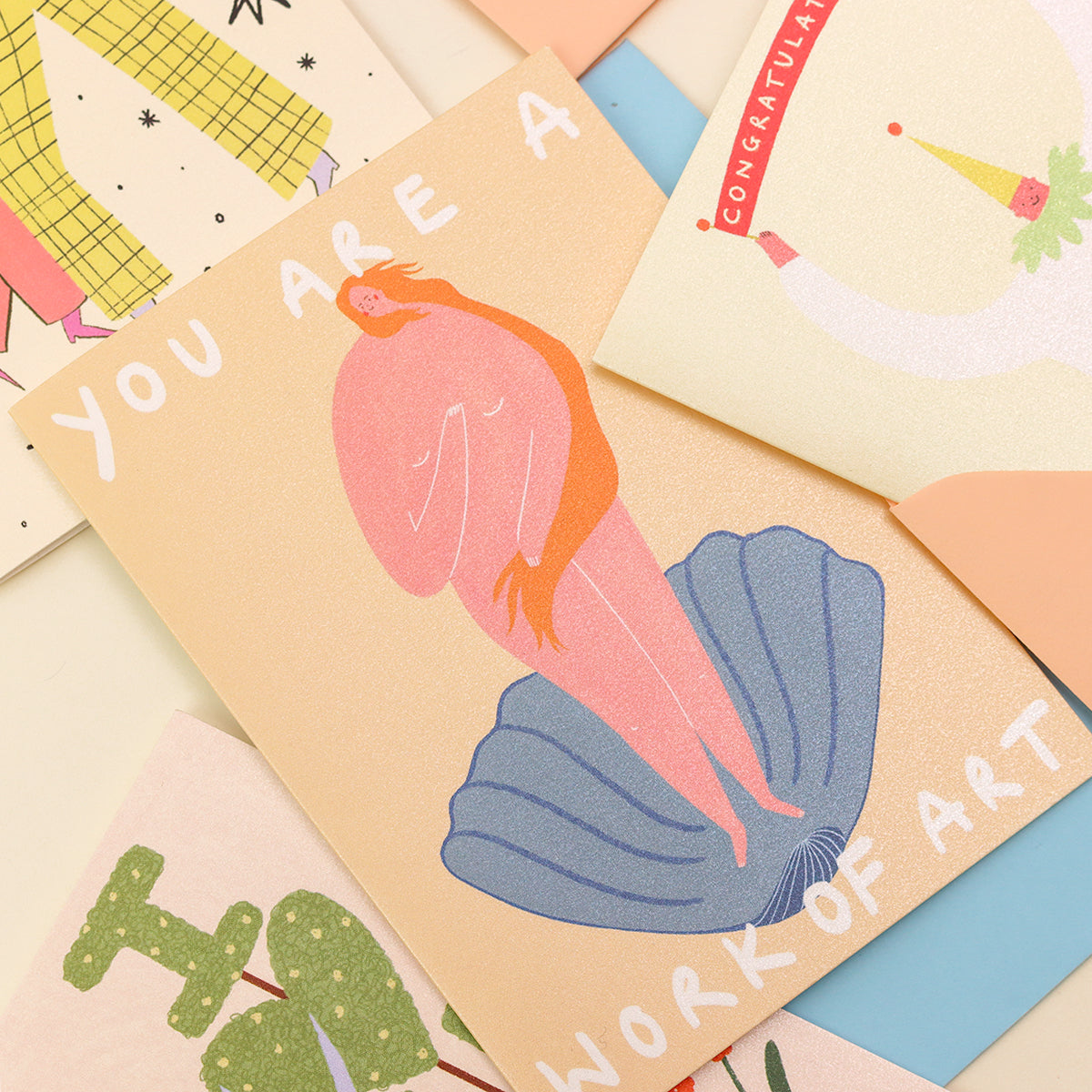 You Are A Work Of Art Greeting Card image 3