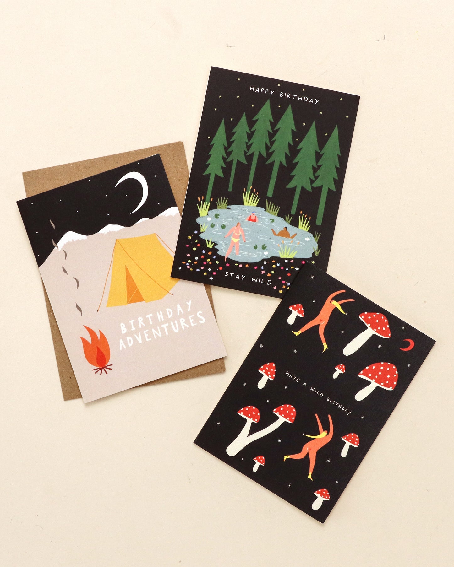 Stay Wild Swimming Birthday Card image 2