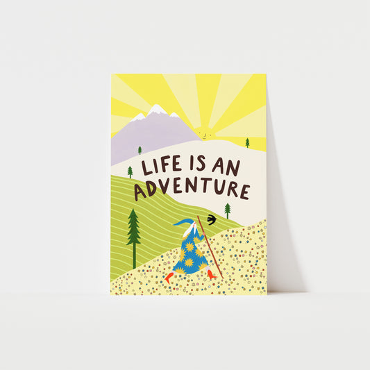 Life Is An Adventure Art Print image 0