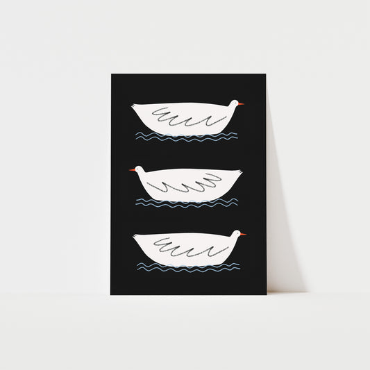 Three Little Ducks Art Print image 0