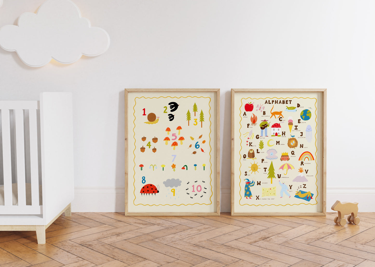 Illustrated Alphabet Art Print