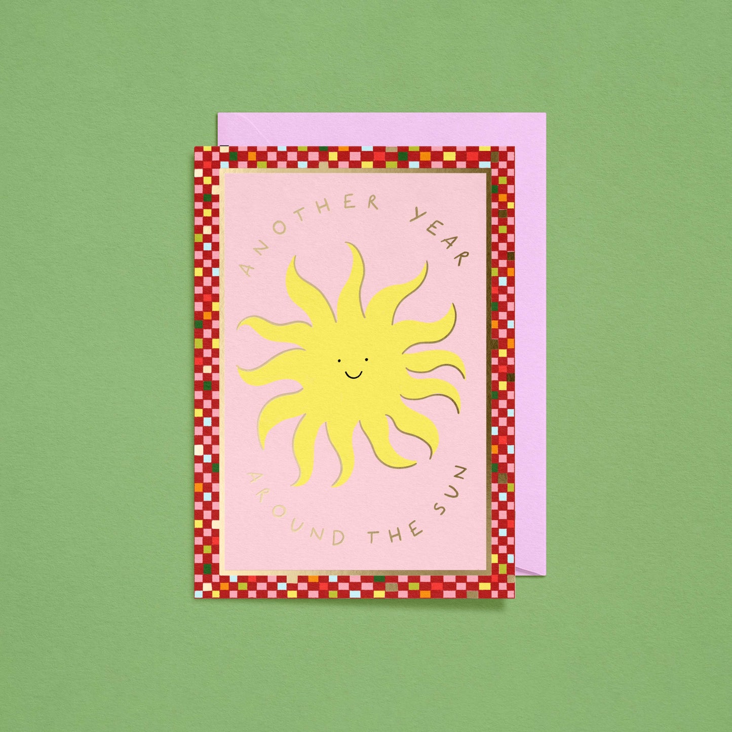 Another Year Around The Sun Birthday Card | Gold Foiled Card