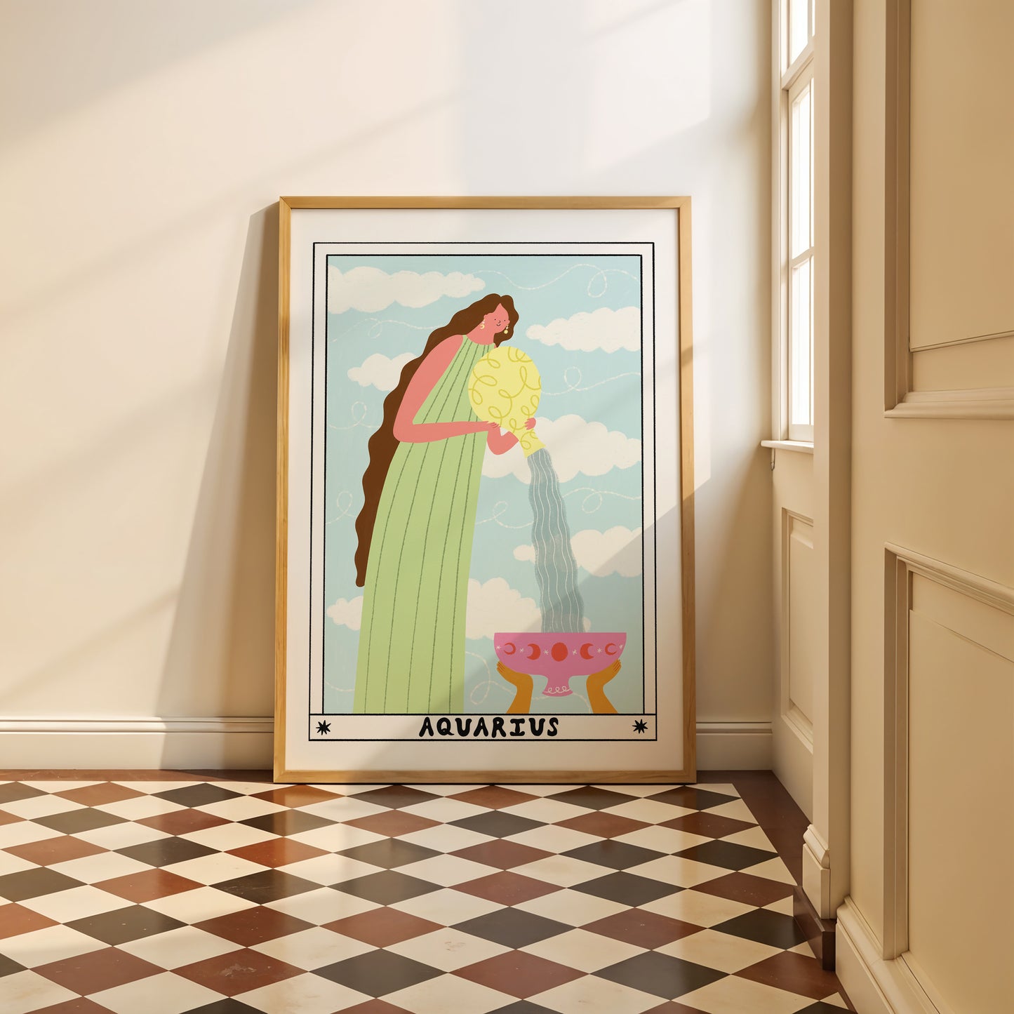 Tarot Aquarius Art Print