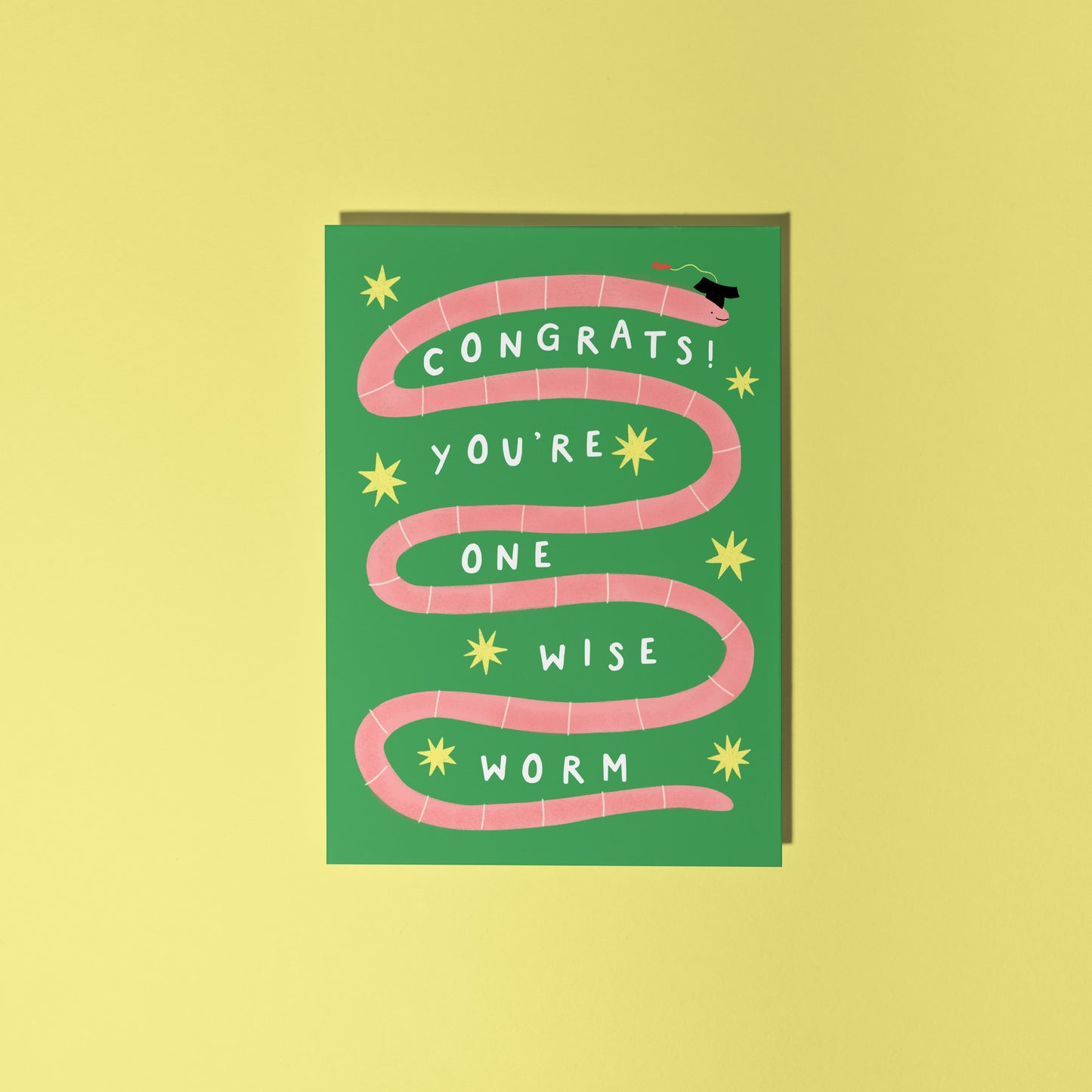 One Wise Worm Graduation Card image 0