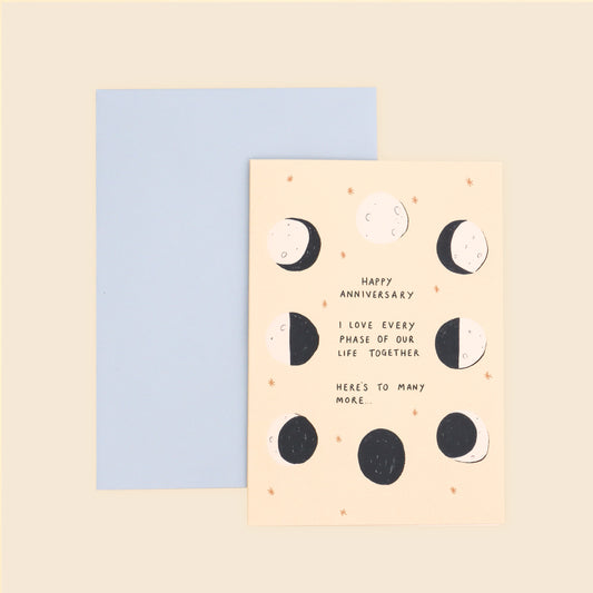 Moon Phase Anniversary Card image 0