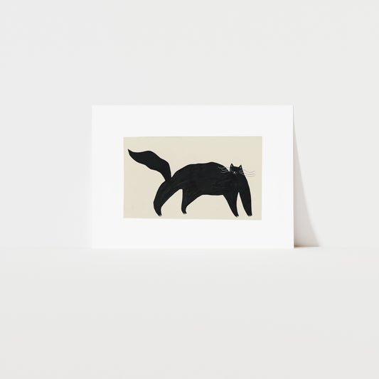 Black Cat Art Print image 0