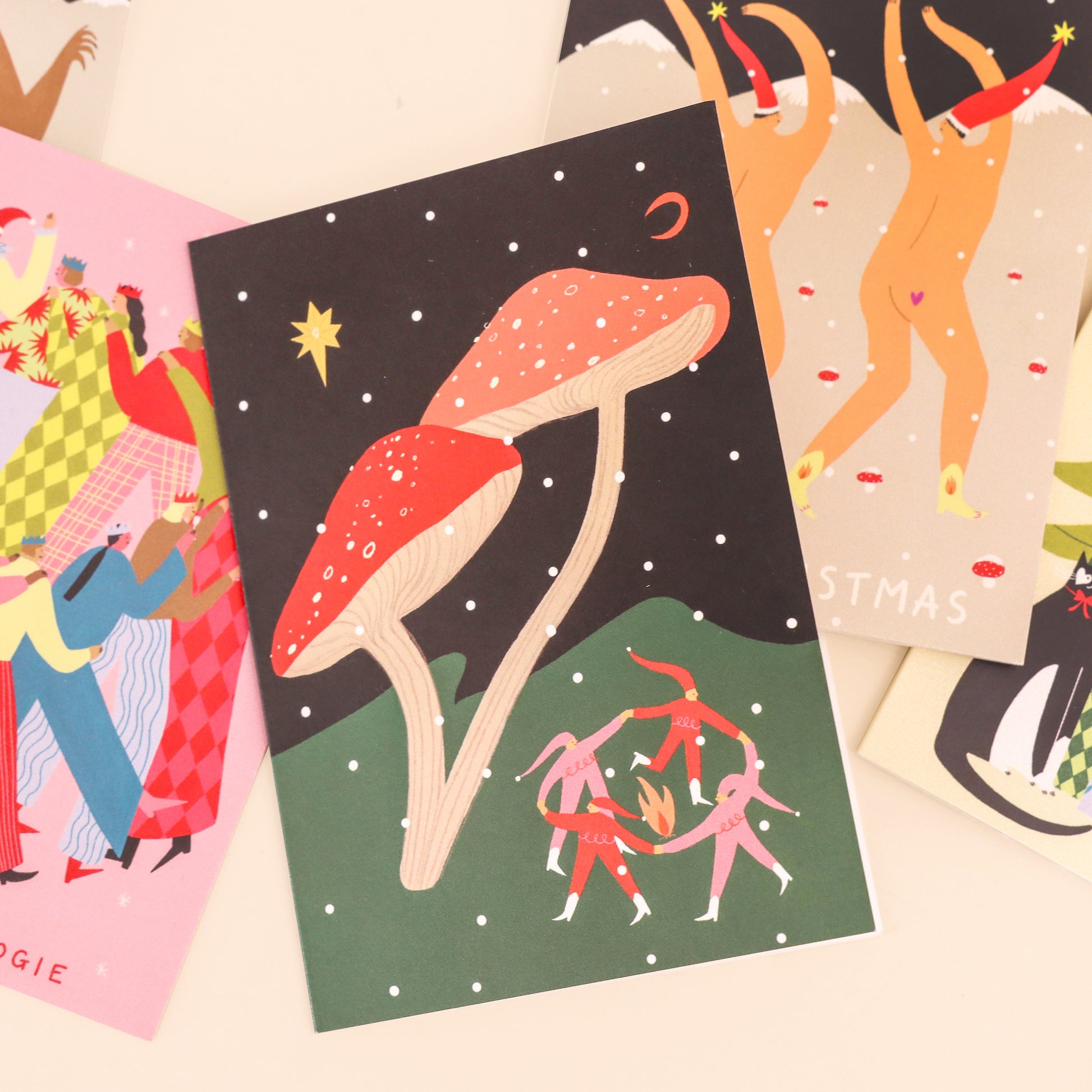 Folky Elves Christmas Card image 4