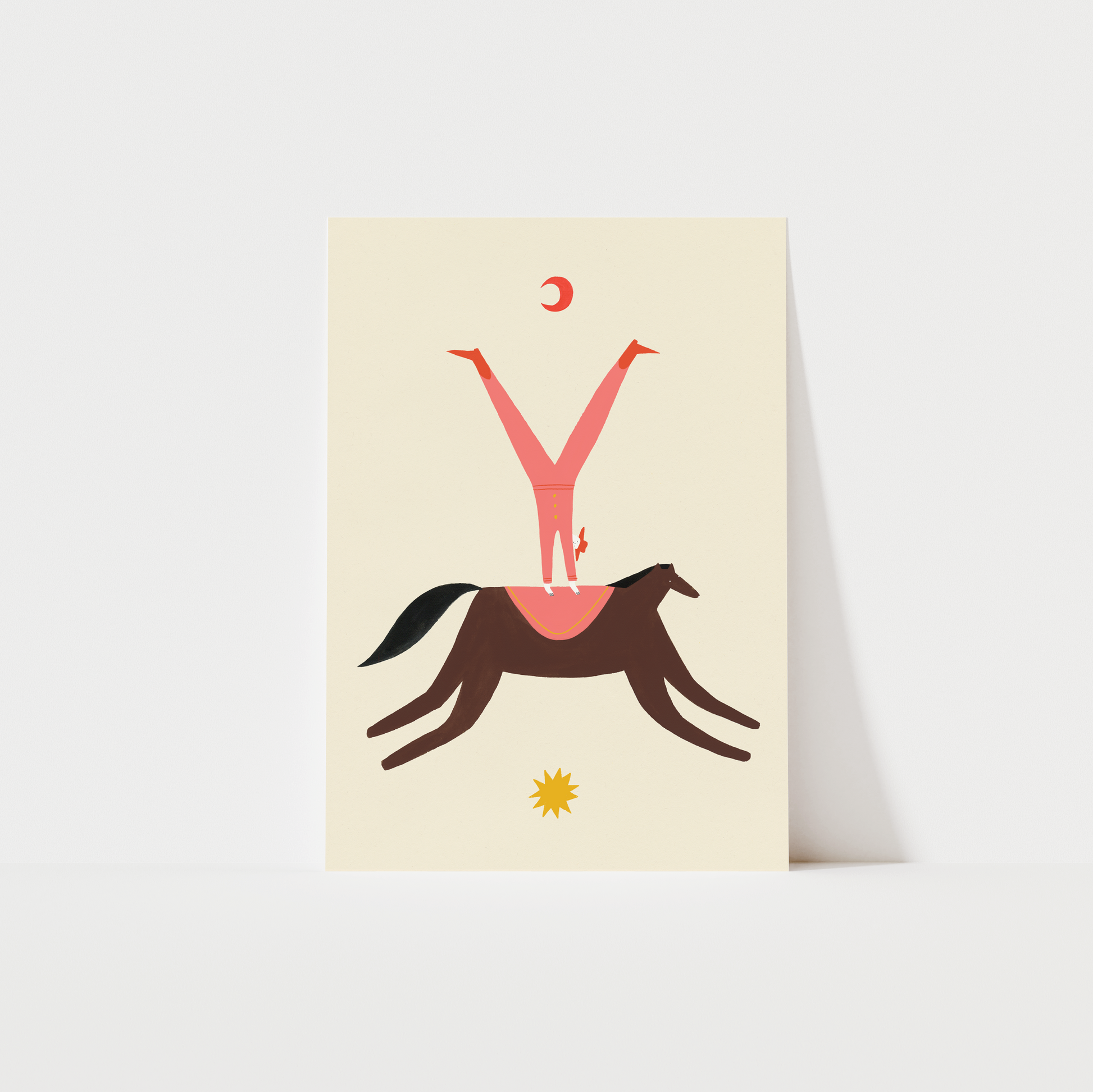Show Jumping Cowboy Print image 0