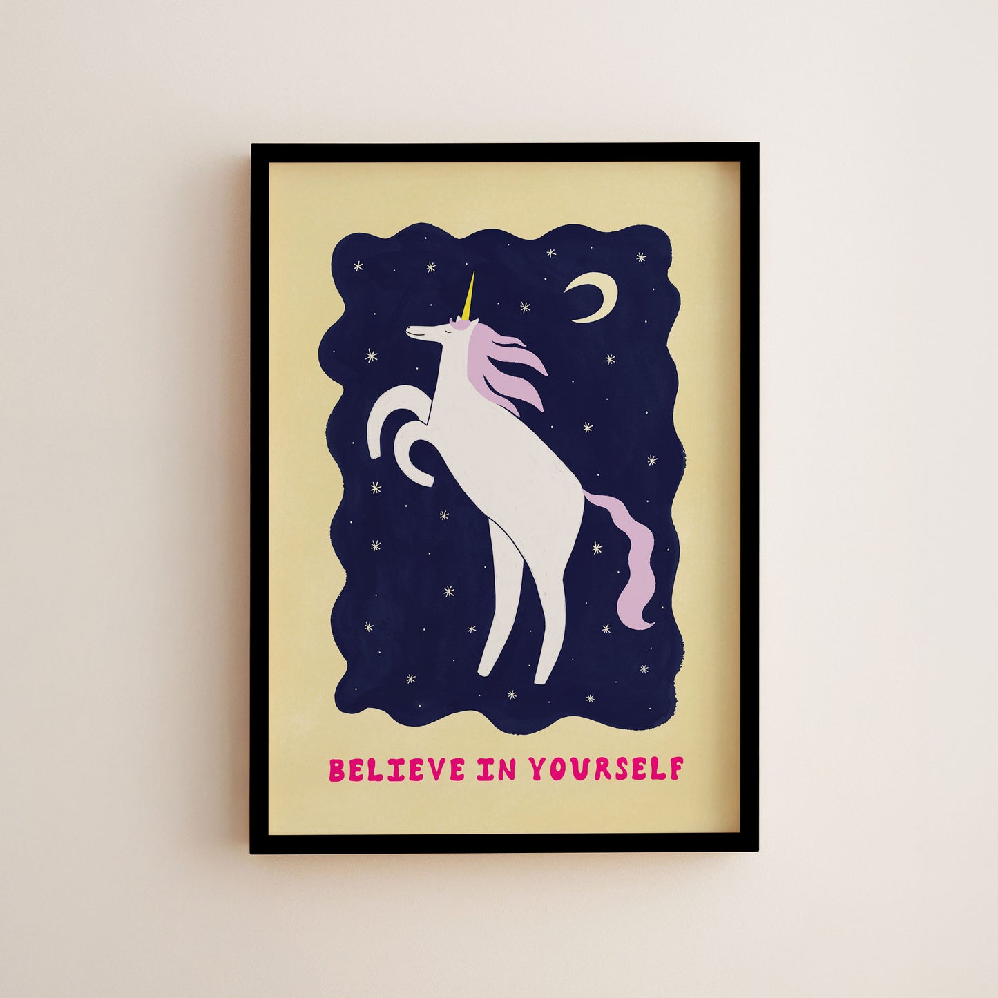 Unicorn Believe In Yourself Art Print