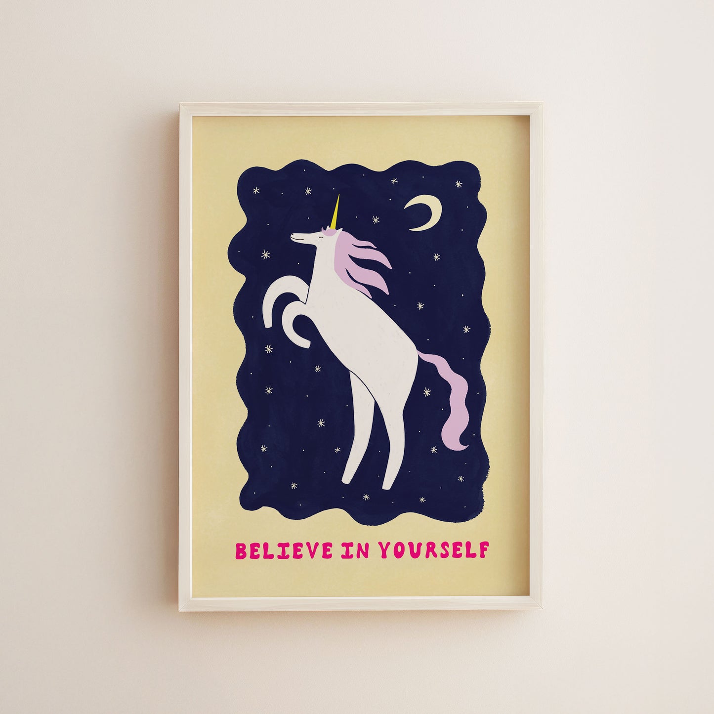 Unicorn Believe In Yourself Art Print