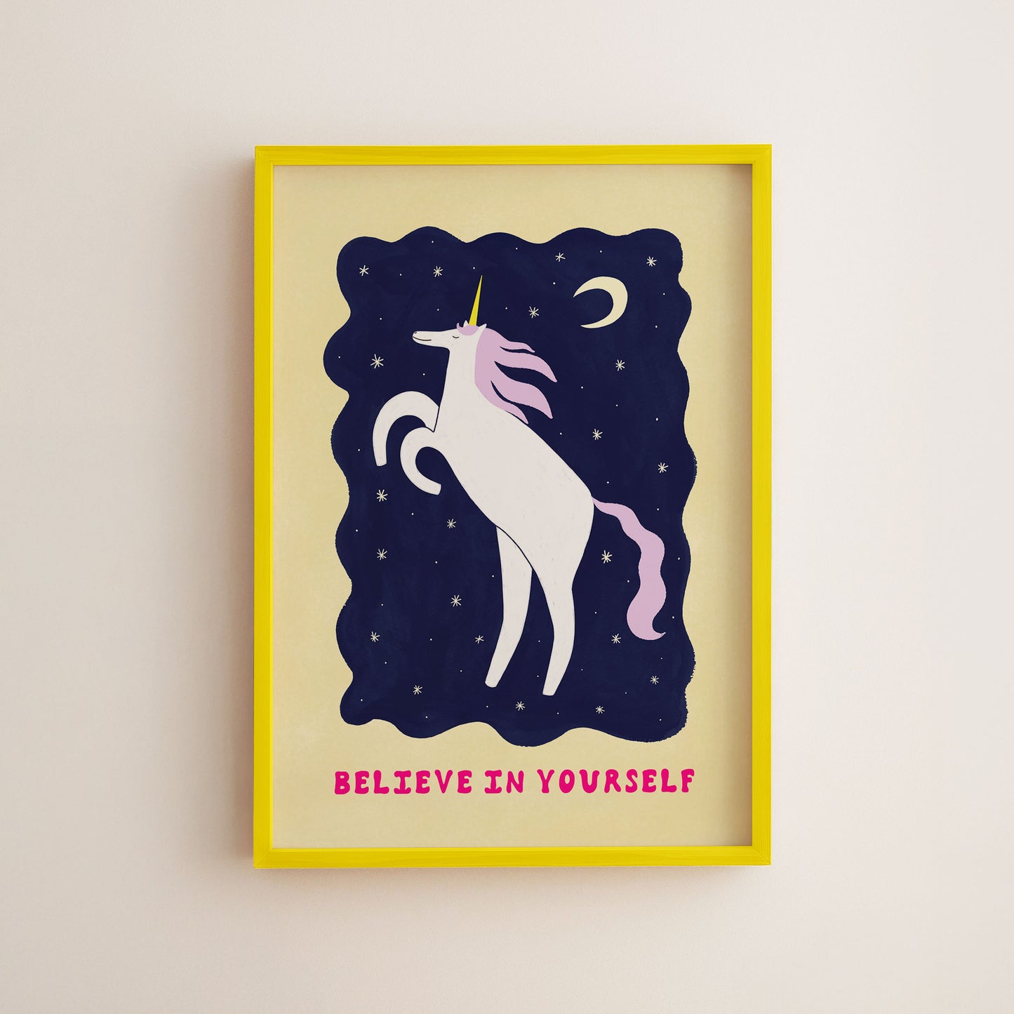 Unicorn Believe In Yourself Art Print