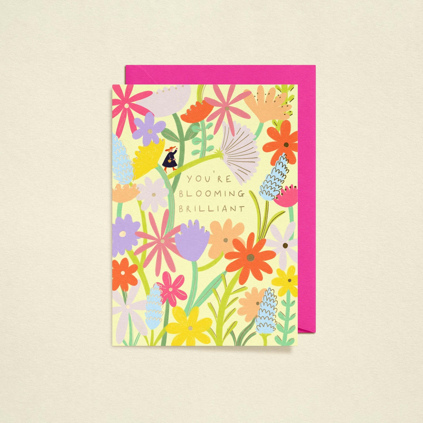 You're Blooming Brilliant Card | Gold Foiled Card