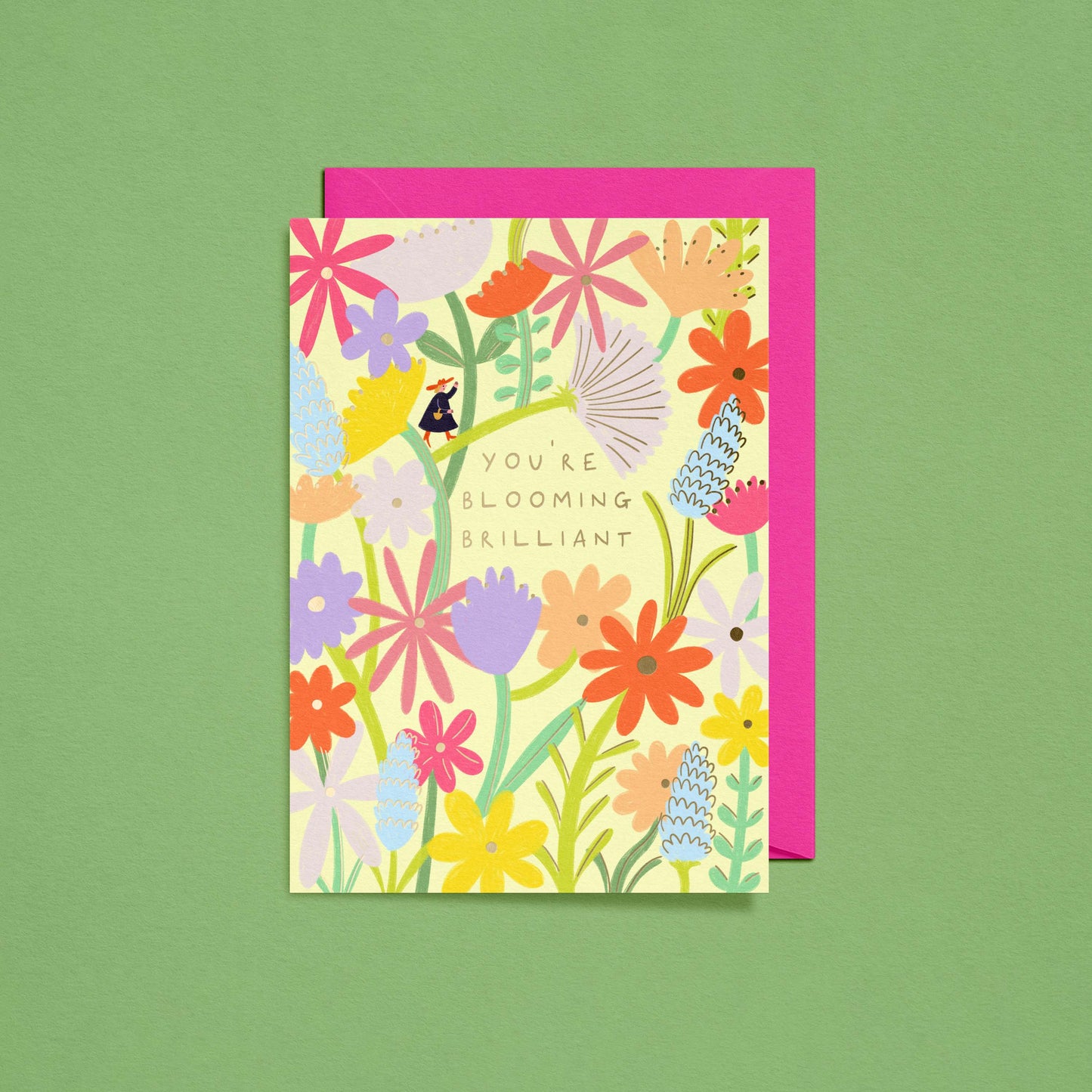 You're Blooming Brilliant Card | Gold Foiled Card